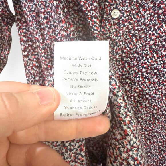 Grayson Frank & Eileen The Hero Abstract Print Shirt Women’s 2 (S) Quiet Luxury - Picture 4 of 8